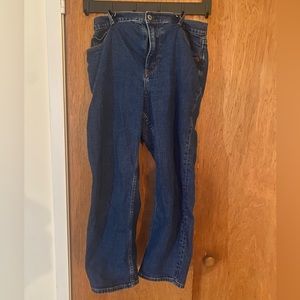 Abercrombie Curve Love Ultra High Rise Ankle Straight Jean